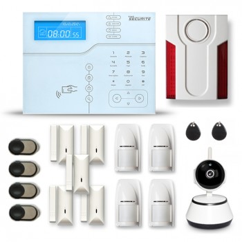 Alarme maison sans fil SHB V2 4 à 5 pièces mouvement + intrusion + sirène extérieure Alarme maison sans fil SHB V2 4 à 5 pièces mouvement + intrusion + sirène extérieure