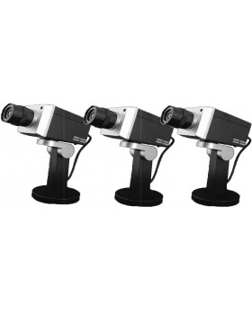 Lot de 3 caméras factice Noire Lot de 3 caméras factice Noire