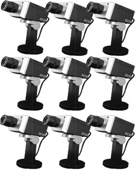 Lot de 9 caméras factice Noire Lot de 9 caméras factice Noire