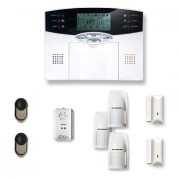 Alarme maison sans fil 2 à 3 pièces MN mouvement + intrusion + détecteur gaz