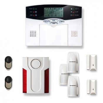 Alarme de maison sans Fil 2 à 3 pièces MN mouvement + intrusion + sirène extérieure Alarme de maison sans Fil 2 à 3 pièces MN mouvement + intrusion + sirène extérieure