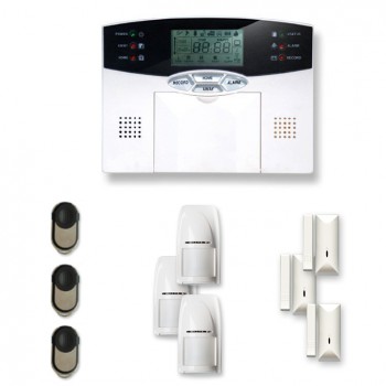 Alarme de maison sans Fil 3 à 4 pièces MN mouvement et intrusion Alarme de maison sans Fil 3 à 4 pièces MN mouvement et intrusion