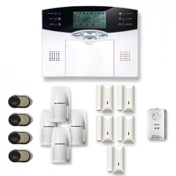 Alarme maison sans fil 4 à 5 pièces MN mouvement + intrusion + détecteur gaz Alarme maison sans fil 4 à 5 pièces MN mouvement + intrusion + détecteur gaz