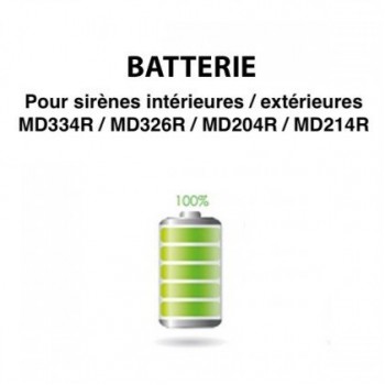 Batterie pour sirène