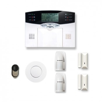 Alarme maison sans fil 1 à 2 pièces MN mouvement + intrusion + détecteur de fumée