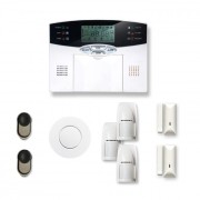 Alarme maison sans fil 2 à 3 pièces MN mouvement + intrusion + détecteur de fumée