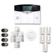 Alarme maison sans fil 4 à 5 pièces MN mouvement + intrusion + détecteur de fumée