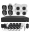 Système vidéosurveillance XVR 8 canaux + 4 dômes + 4 caméras + câbles offerts