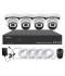 Système vidéosurveillance NVR POE 4 canaux + 4 dômes intelligents + câbles offerts