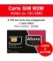 Carte SIM M2M 40min ou 100 SMS