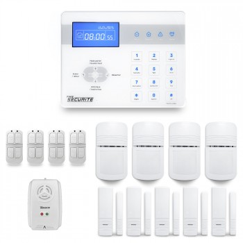 Alarme maison sans fil ICE-Bi 4 à 5 pièces mouvement + intrusion + détecteur gaz