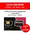 Carte SIM M2M 40min ou 100 SMS ou 1Go