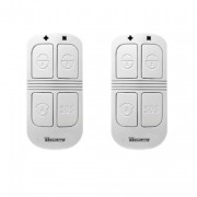 Lot de 2 T&eacute;l&eacute;commande design 4 fonctions Noire pour Alarme DNBi / ICE-Bi / SHBi