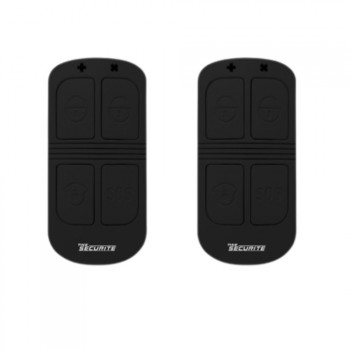 Lot de 2 T&eacute;l&eacute;commande design 4 fonctions Blanche pour Alarme DNBi / ICE-Bi / SHBi