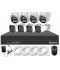 Syst&egrave;me vid&eacute;osurveillance XVR 8 canaux + 4 d&ocirc;mes + 4 cam&eacute;ras + c&acirc;bles offerts