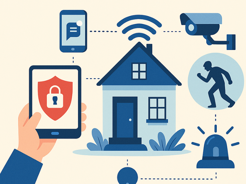 Alarme de maison connectée Tike Sécurité, meilleure alarme 2026.